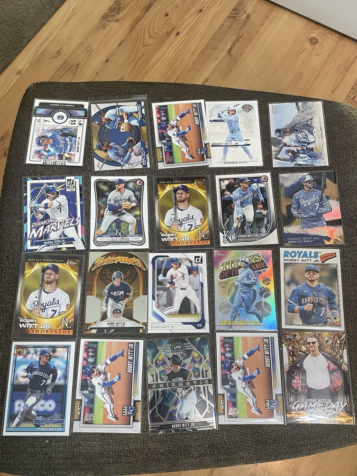 Bobby Witt Jr. 20 Card Lot. Years and Brands Vary. Kansas City Royals