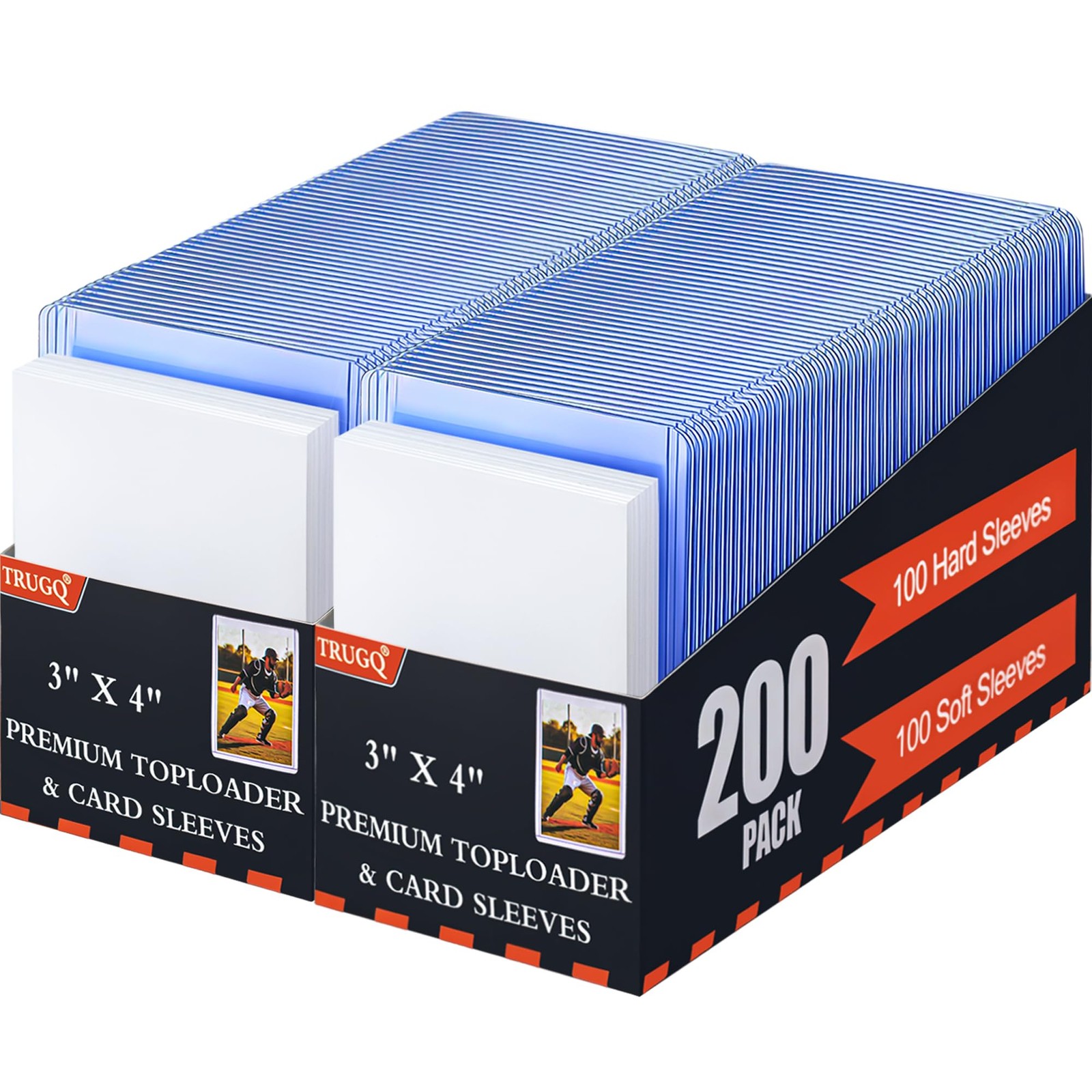 400 Card Sleeves Toploads for Cards,3″ x 4″ Baseball Card Protectors,Premium …