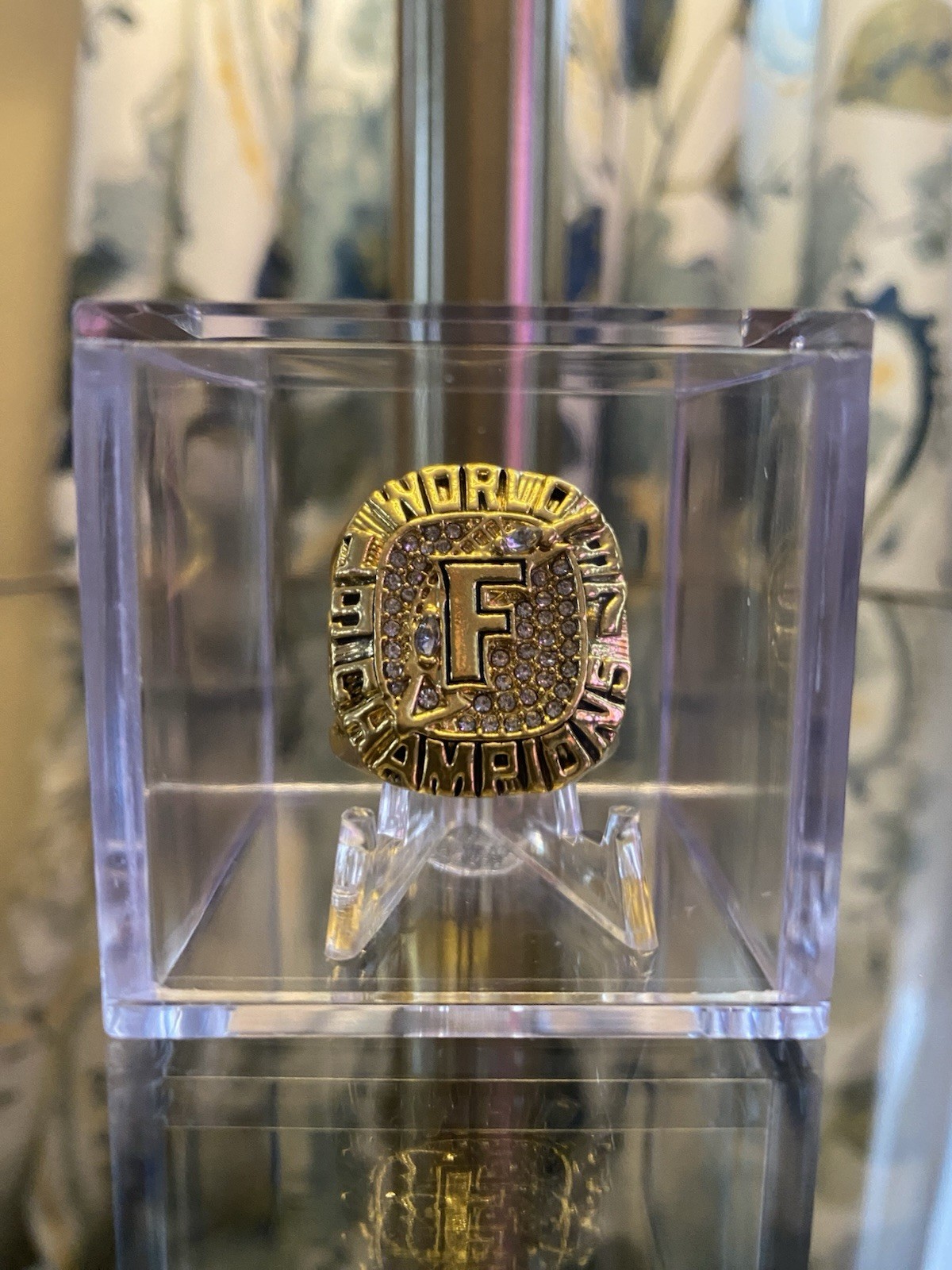 1997 Florida Marlins World Series Ring w/Showcase Cube Hernandez USA SHIP
