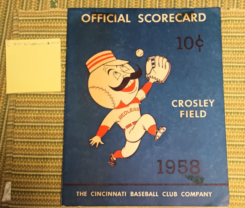 1958 Scorecard Signed Milwaukee Braves; Warren Spahn + Del Rice + Unknown