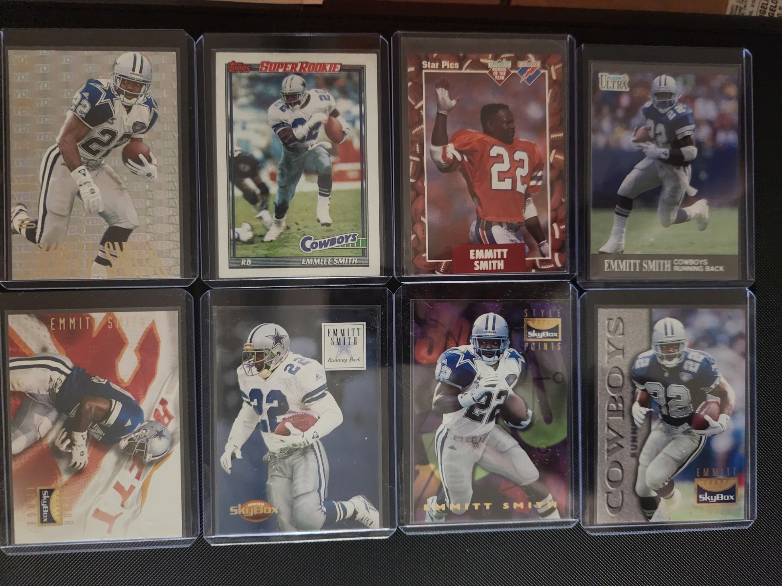 Upper Deck Emmitt Smith Dallas Cowboys NFL Card Lot 32 (1990-1995)