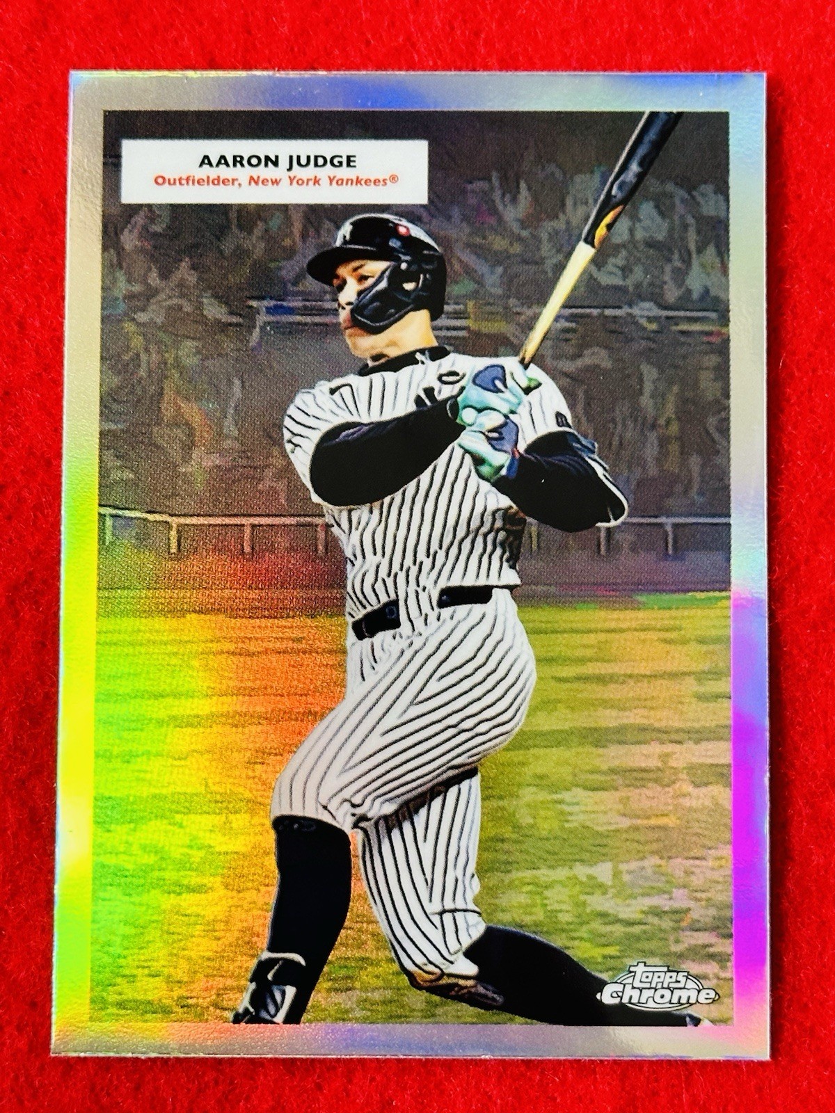 2025 Topps Chrome Platinum Aaron Judge/ Mantle Double Header #55DH-2