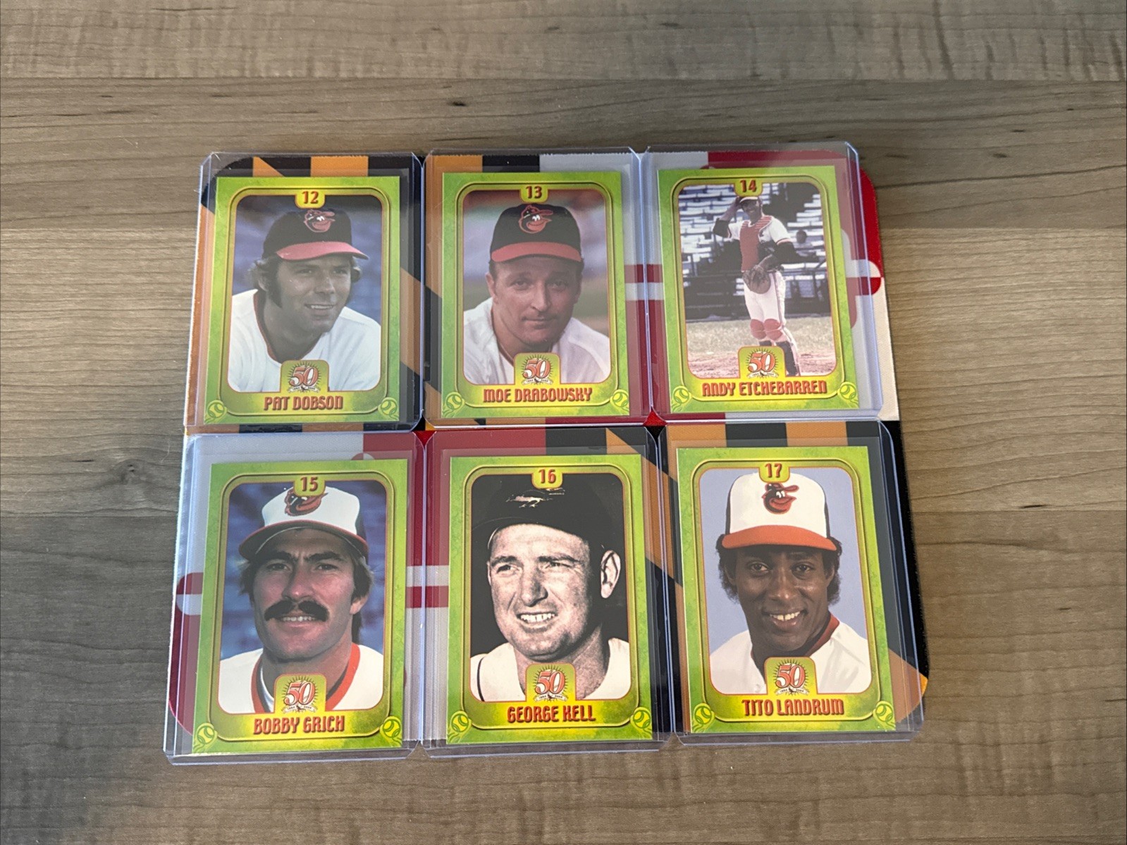2004 Baltimore Orioles – 50th Anniversary Maryland Lottery Cards – You Pick
