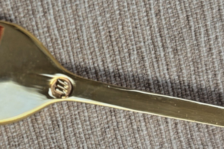 Vtg 1988 Seoul Olympics Gold Plated Spoon Set Boxed VIP Golf Gift Korea JJJ