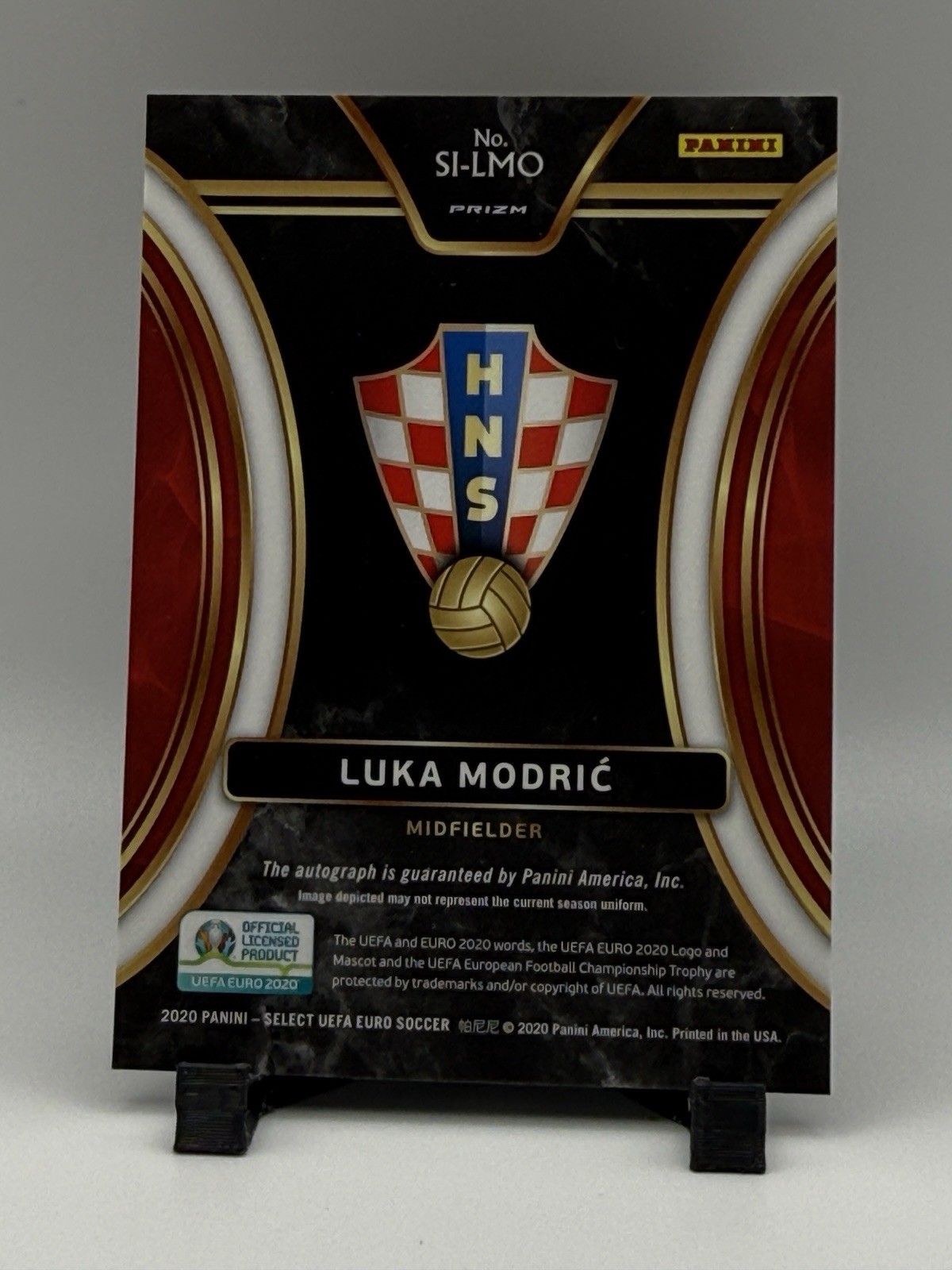 Luka Modric – 2020 Panini – Select UEFA Euro Soccer – AUTO Prizm -Croatia SI-LMO
