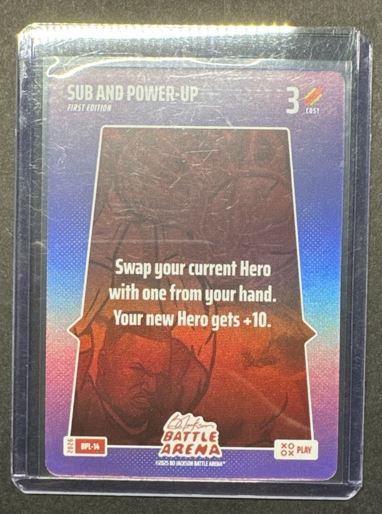 2026 Bo Jackson Battle Arena Sub and Power-Up 1st Edition Bonus Play FOIL BPL-14