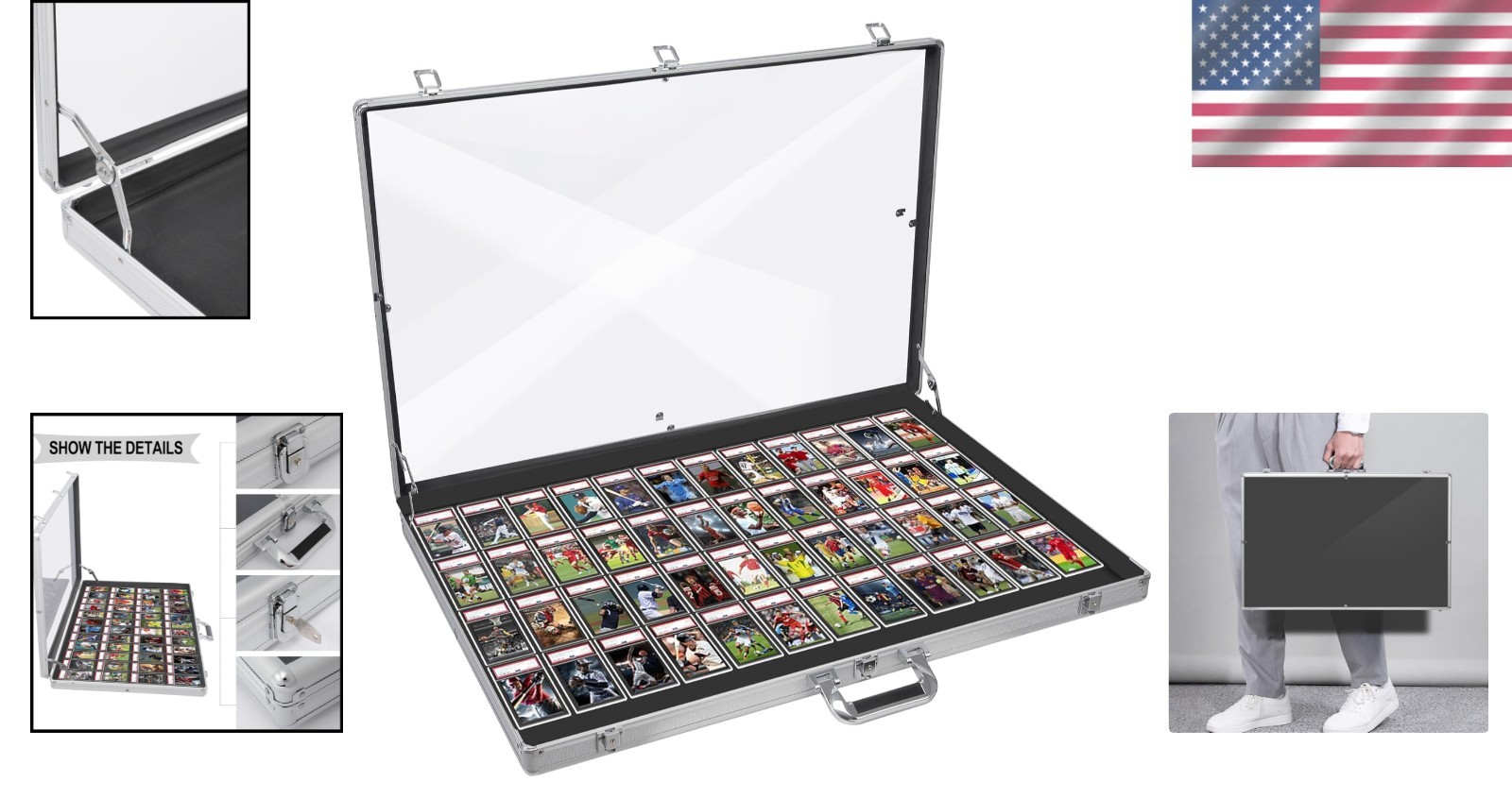 Portable Table Top Showcase for Jewelry, Cards/–~