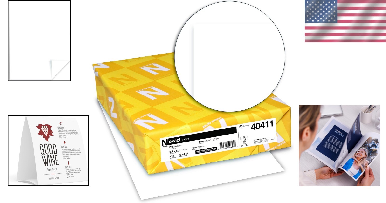 Versatile 250 Pack 110 lb White Index Cardstock, 8.5×11 – Ideal for Printing