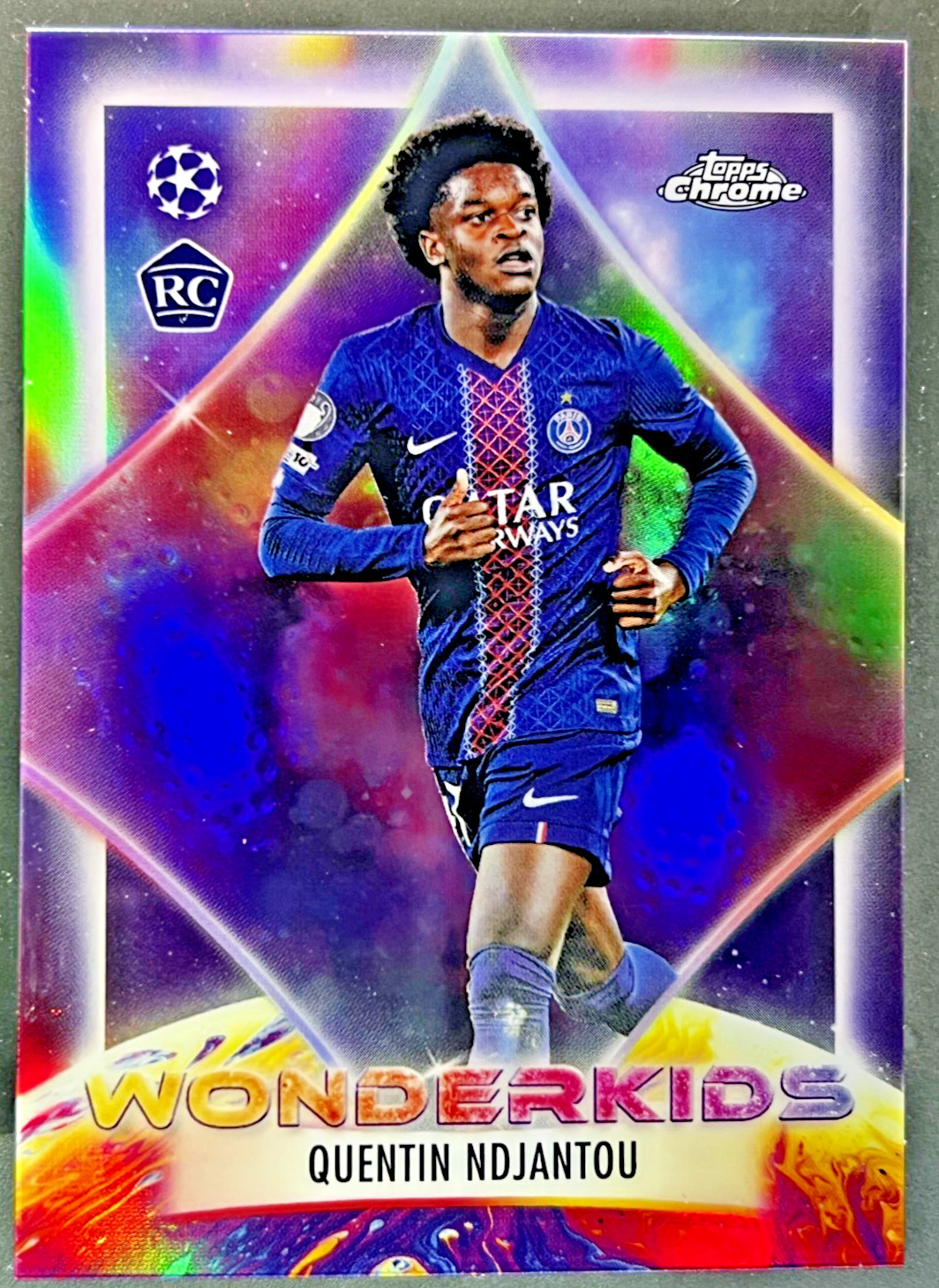 Quentin Ndjantou Rookie 2-Card Lot 2025/26 Chrome X-Fractor, Wonderkids