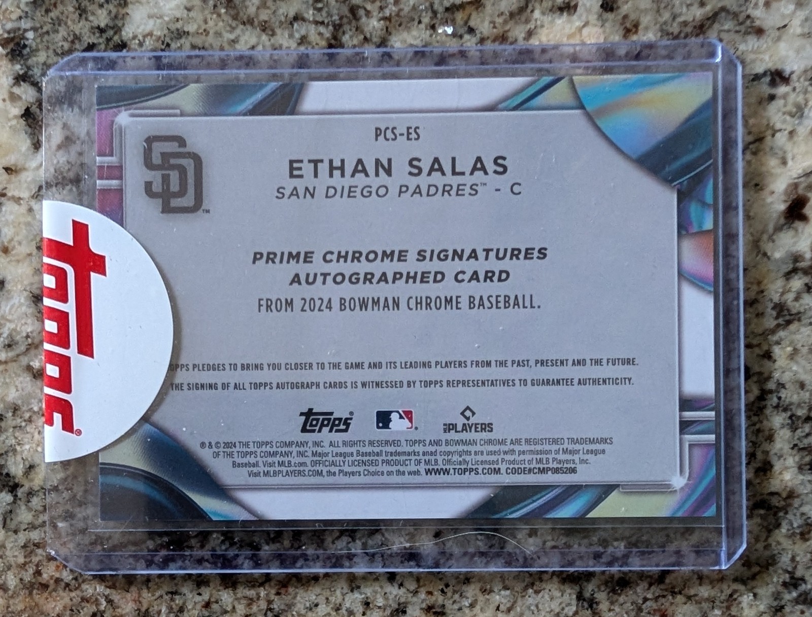 Ethan Salas – 2024 Bowman Chrome – “Prime Chrome Signatures” Auto ( #49/50 )