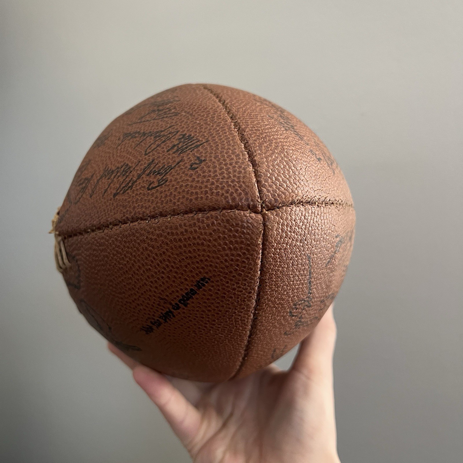 Baltimore Colts Souvenir Football with Replica / Facsimile Signatures (1977?)