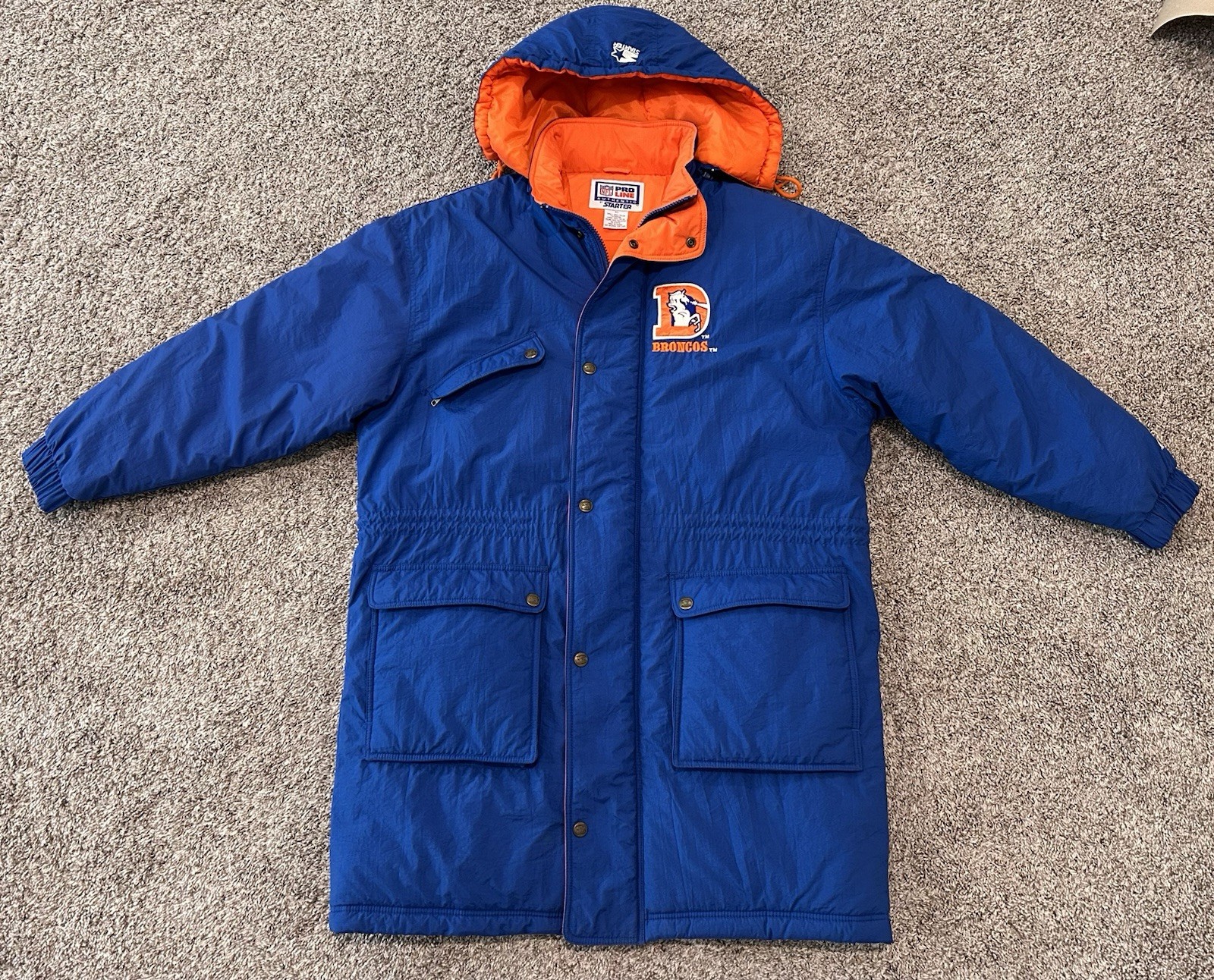 Team Issue? Starter Denver Broncos Long Coat Mid-90’s Size XL