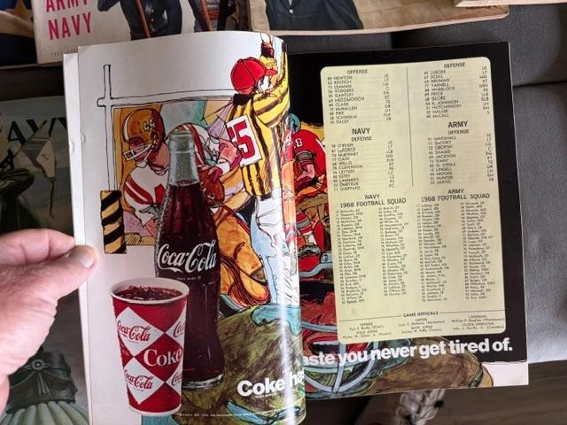 Vtg 1950’s/60’s/70’s-era ARMY vs. NAVY College NCAA Game Program Lot (12)