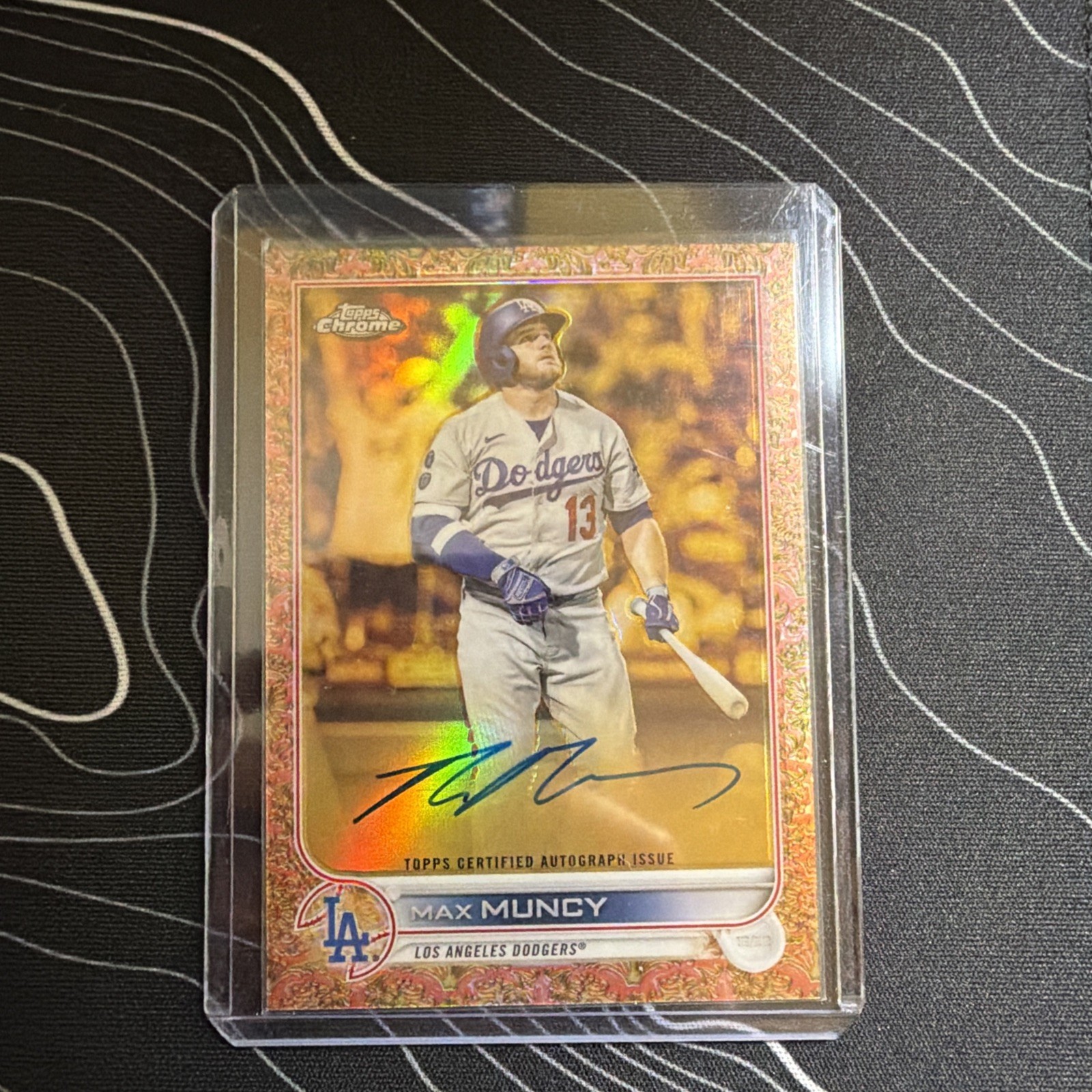 2022 Topps Gilded Collection Rose Gold Etch Auto 25/25 Max Muncy Dodgers #GEA-MM