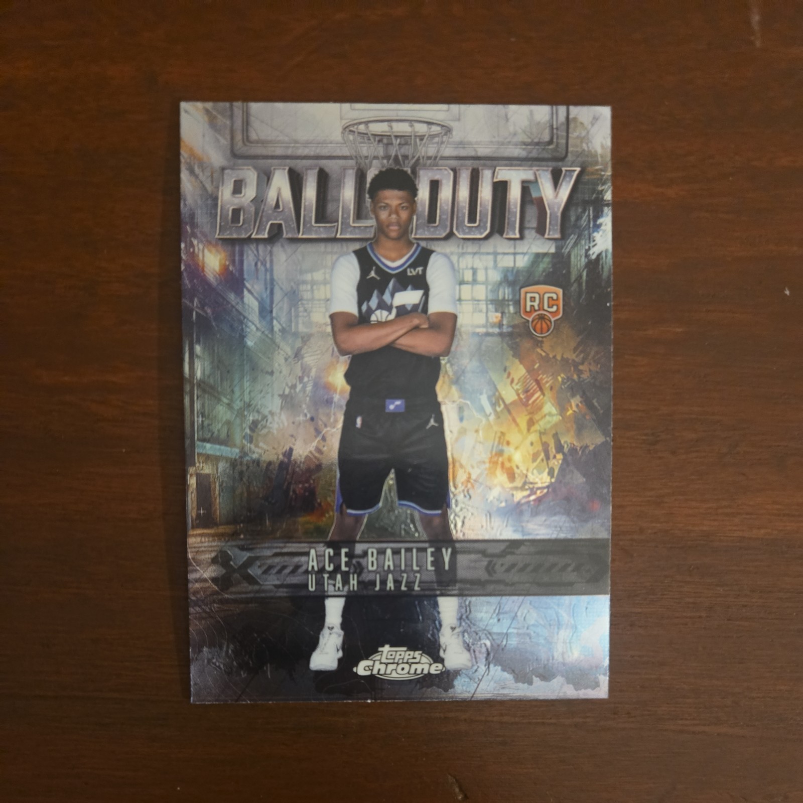 2025-26 Topps Chrome – Ball of Duty Ace Bailey #BD-24 Refractor (RC)