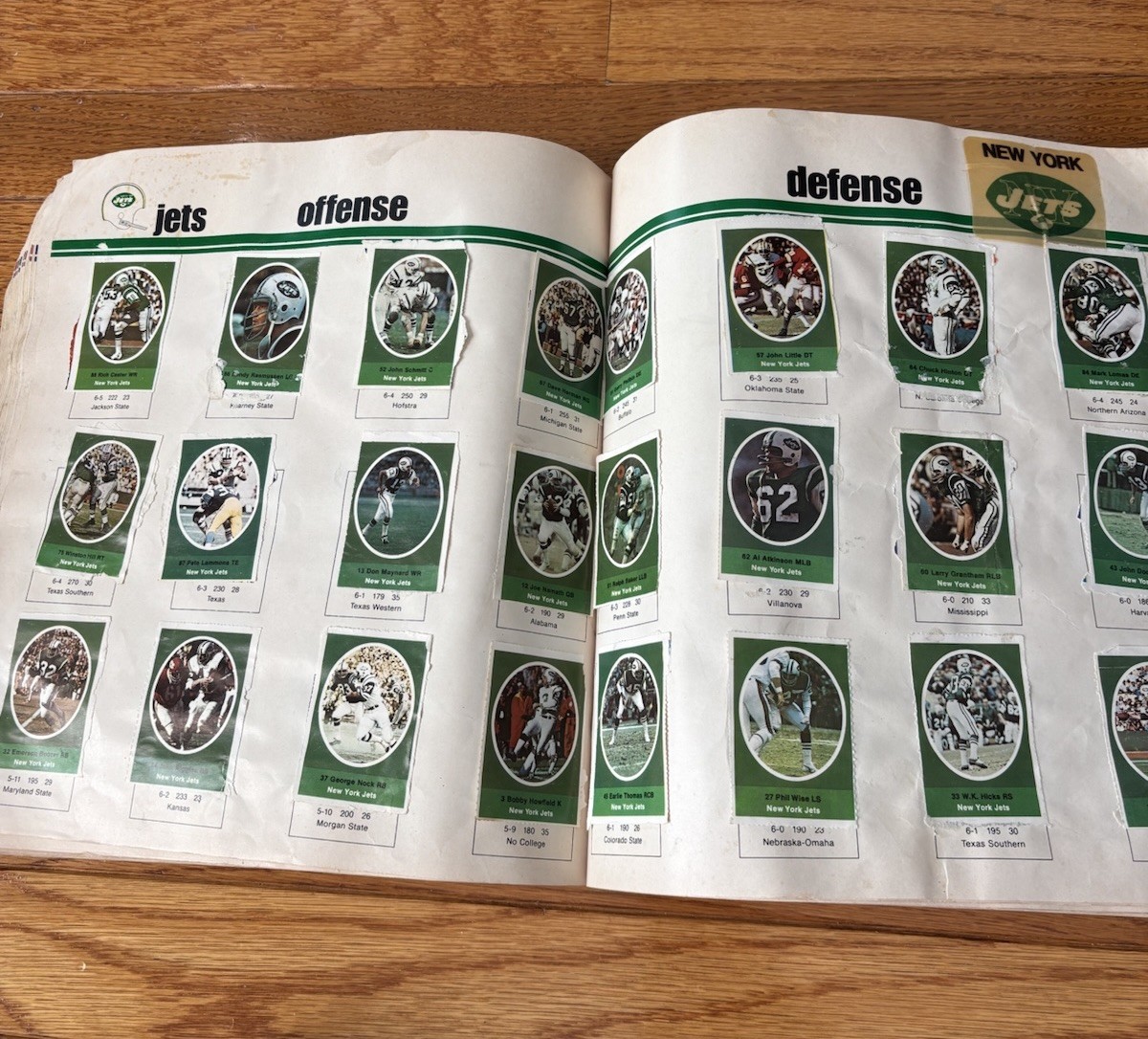 Vintage NFL Action 1972 Sunoco Sticker Album with Stickers – 90% Complete 💥