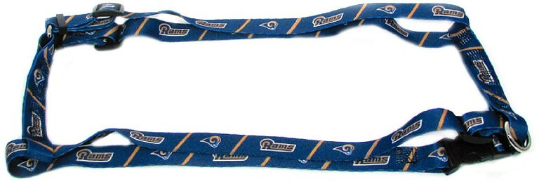 Los Angeles Football Rams Large 1 Inch wide Adjustable Dog Harness – 20″ – 30″