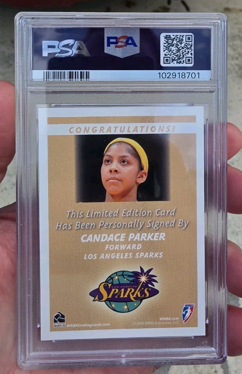 2009 Rittenhouse WNBA Series 1 Candace Parker Auto PSA 9 Mint Rookie Of The Year