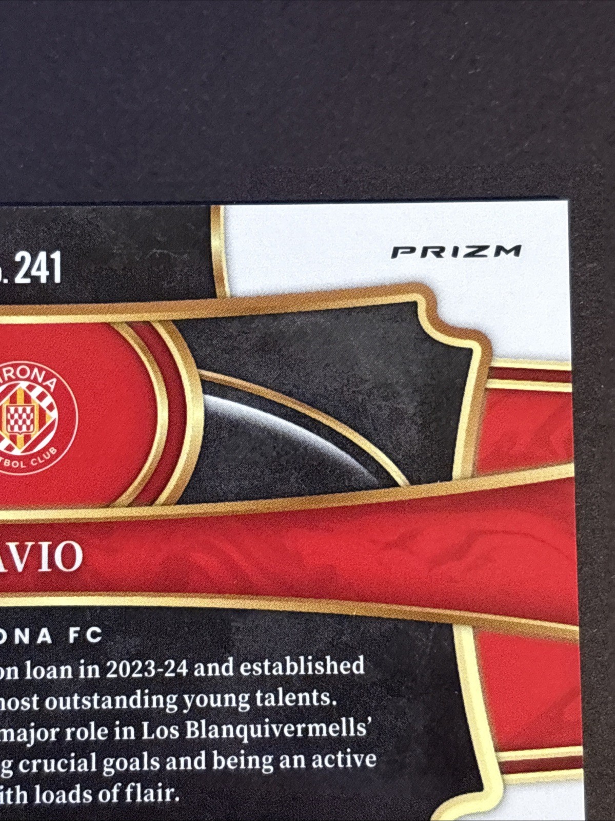 2023-24 Panini Select La Liga – Field Level Savio #241 Zebra Prizm /25 SSP