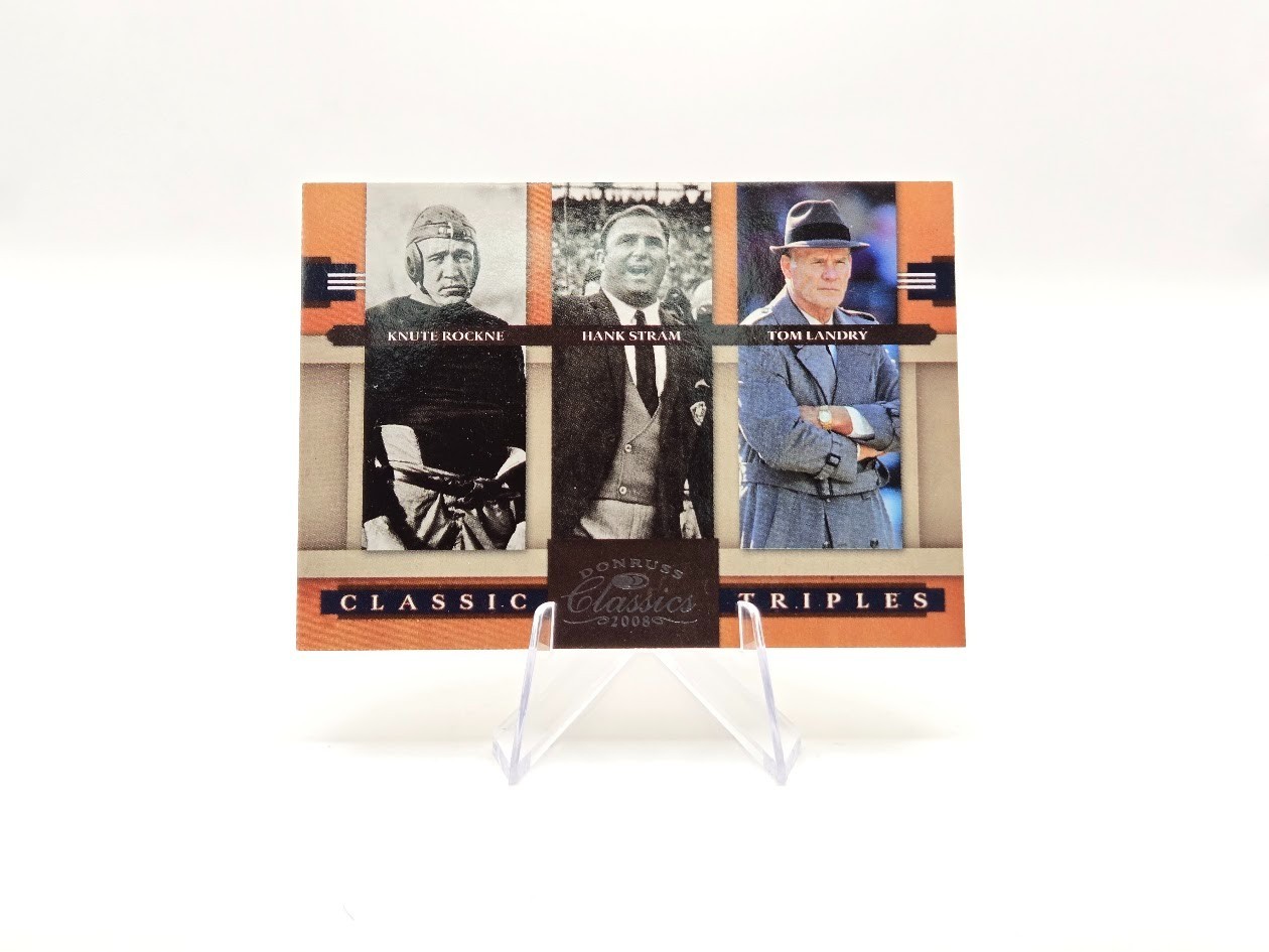 Rockne Stram Landry 2008 Donruss Classics Classic Triples SP /1000 #CT-1