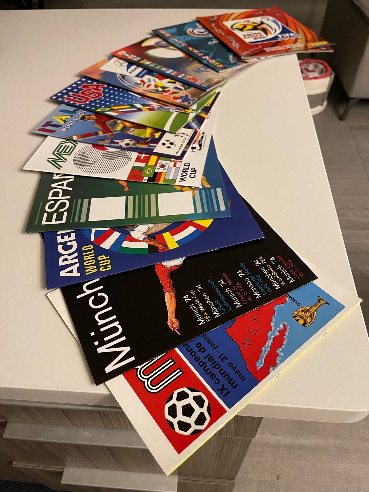 COLLECTION PANINI PRINTED ALBUMS FIFA WORLD CUP 1970 – 2010 (11 ALBUMS)