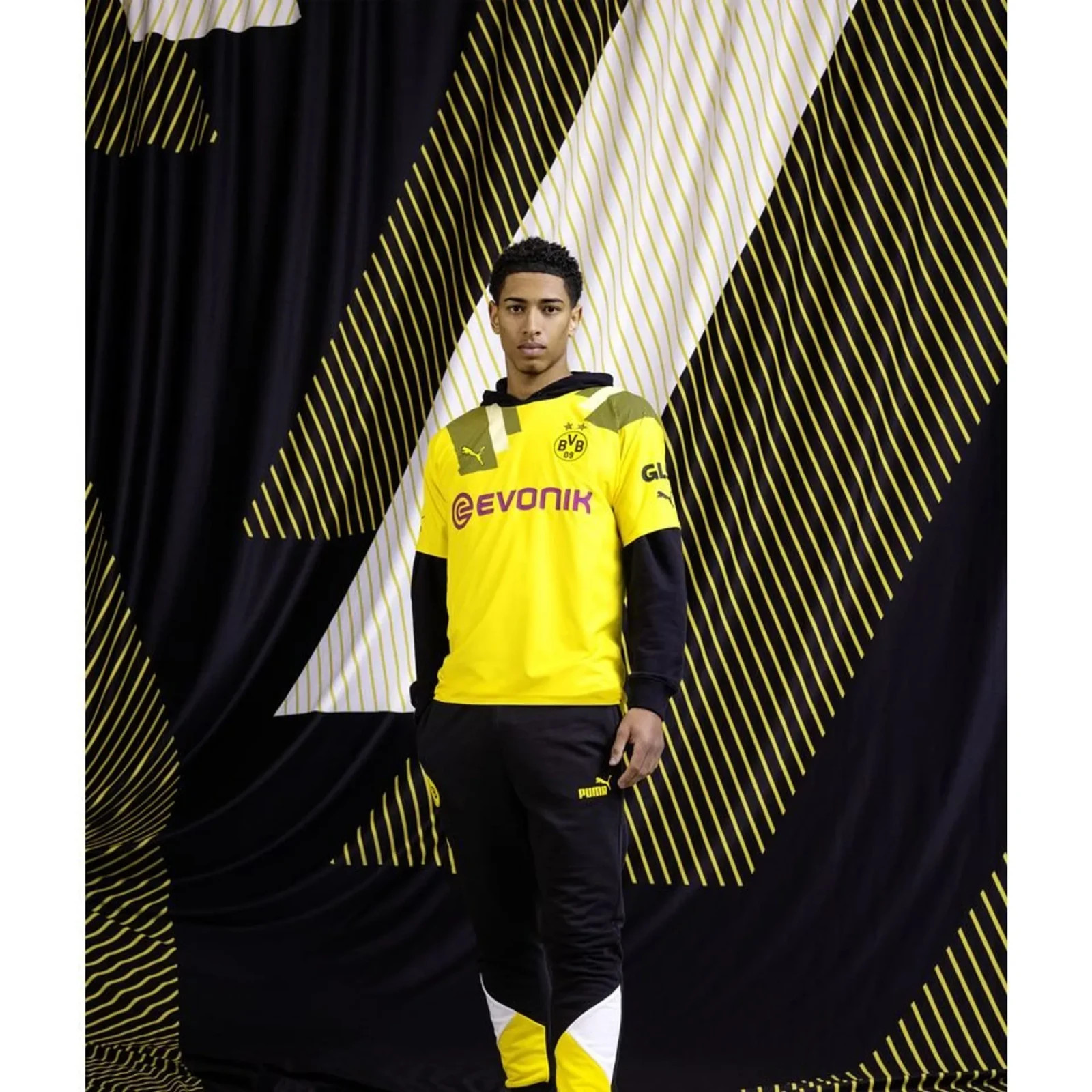 ORIGINAL BVD Borussia Dortmund 22/23 Home Jersey by PUMA – DRYCELL, M – L