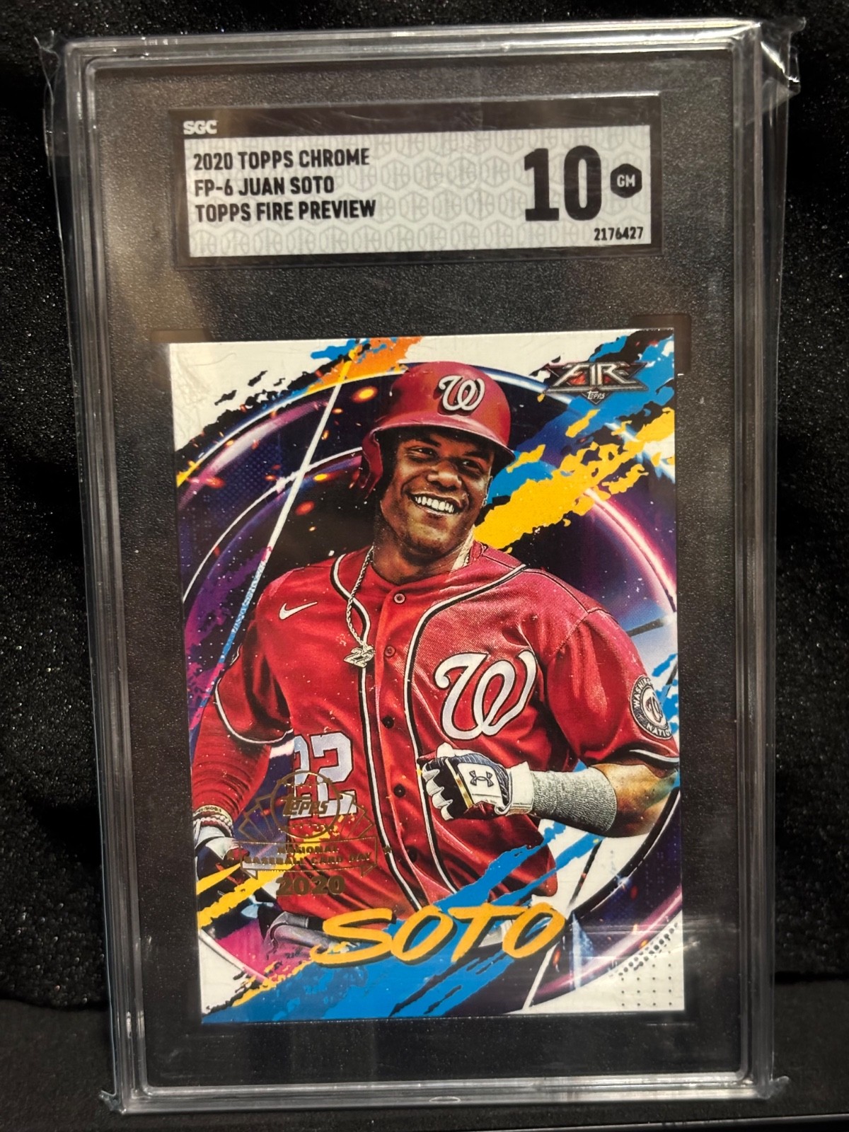 2020 Topps Chrome – Topps Fire Preview Juan Soto #FP-6