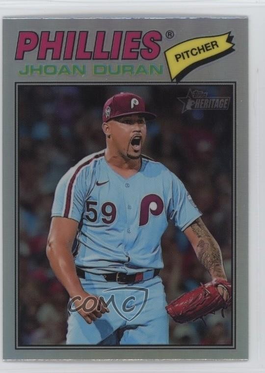2026 Topps Heritage Chrome Refractor Jhoan Duran #14 4d5