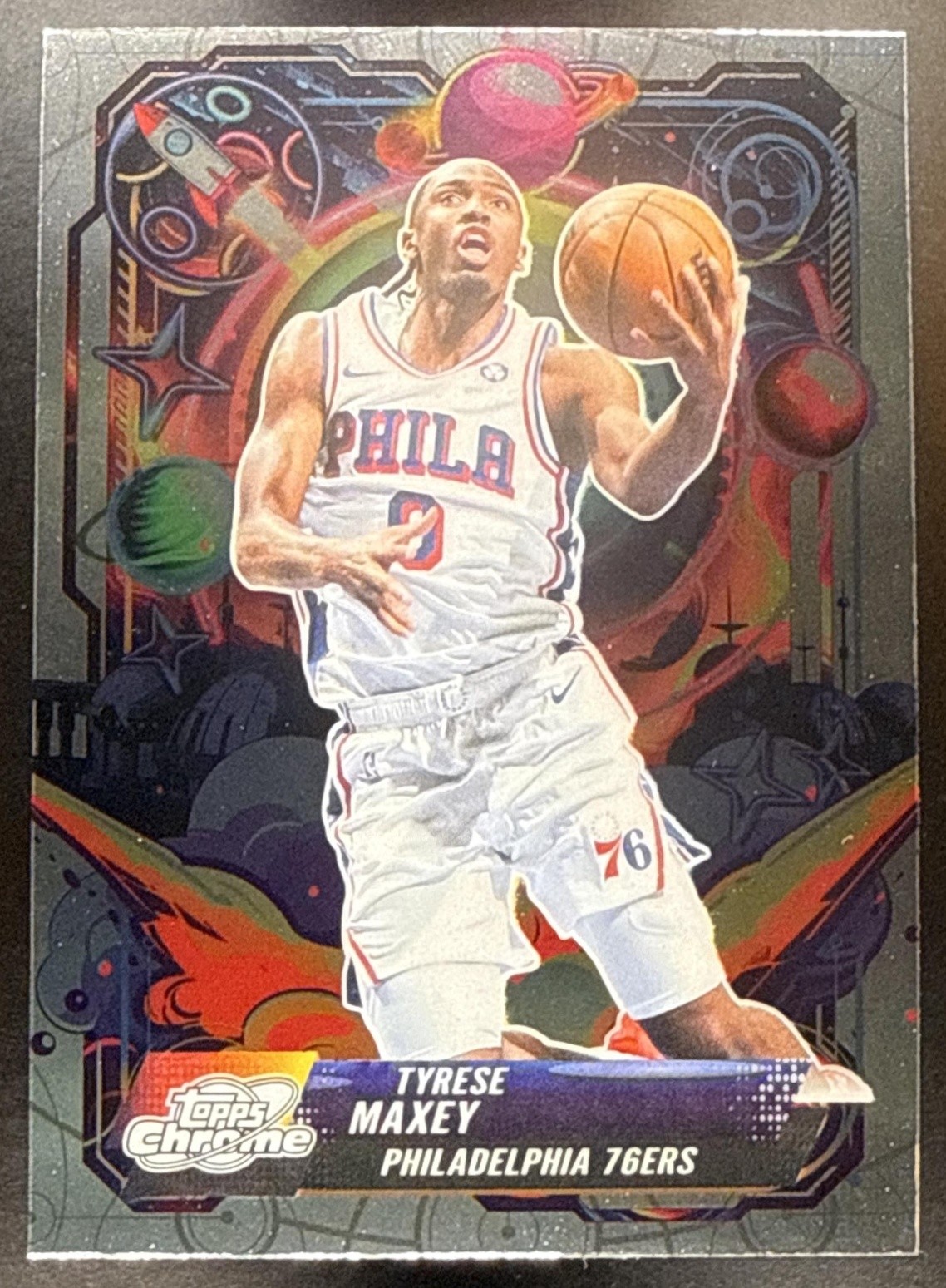 2025-26 Topps Cosmic Chrome Tyrese Maxey #PRP-9 Propulsion 76ers