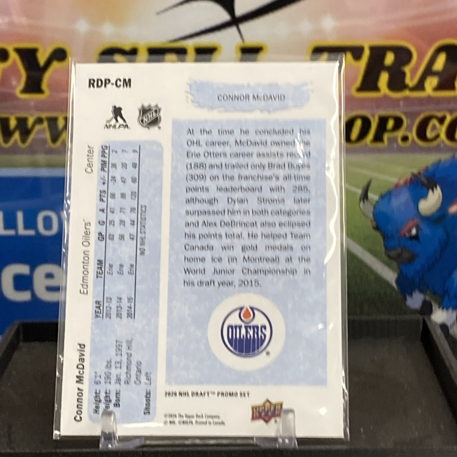 2026 NHL DRAFT PROMO SET Connor McDavid #1 Draft RDP-CM