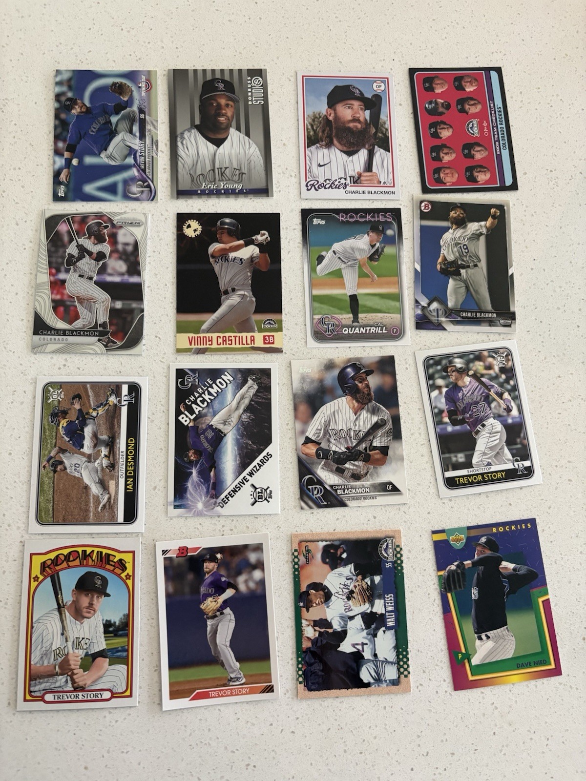 Lot Of 3200 Colorado Rockies Trevor Story, Charlie Blackmon Dante Bichette
