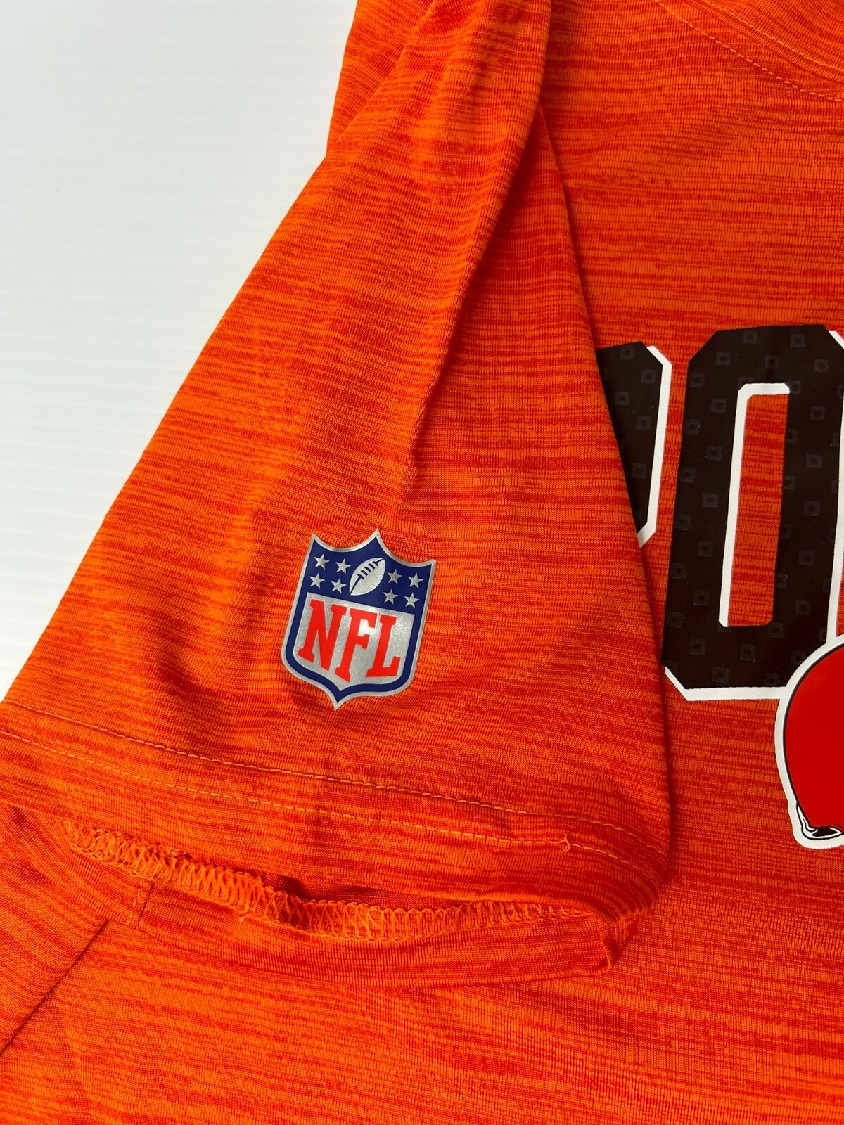 Nike Cleveland Browns Mens Size Small Football Dri-fit Shirt Velocity Orange