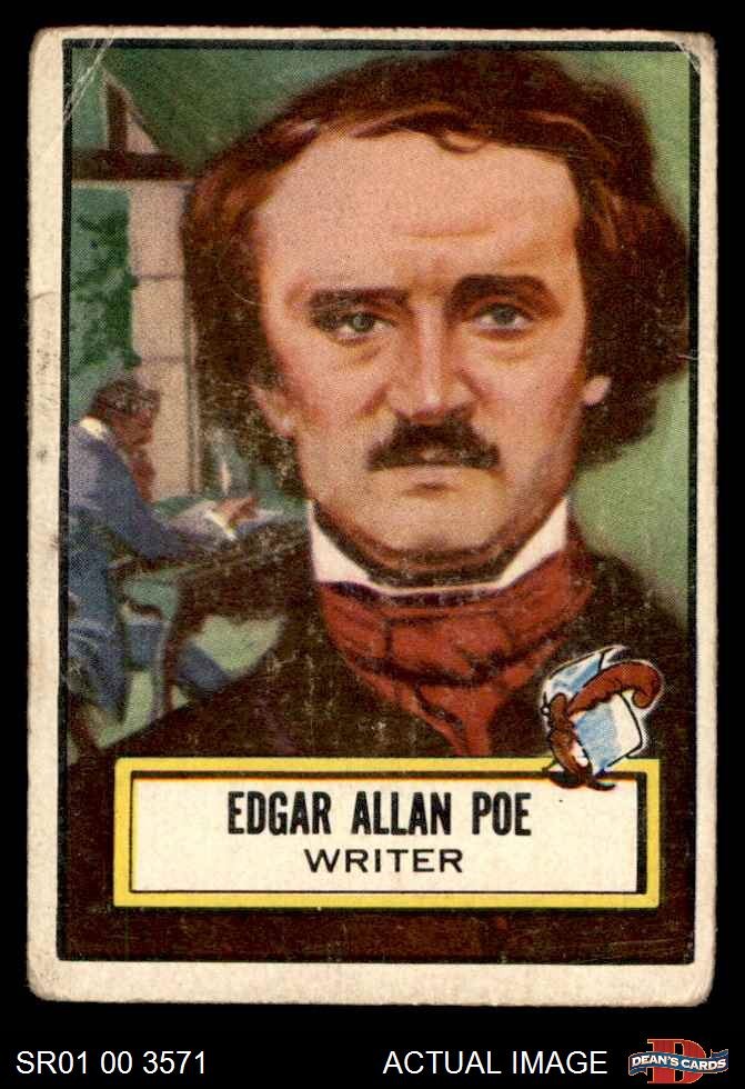 1952 Topps Look ‘N See #79 Edgar Allen Poe 1 – POOR