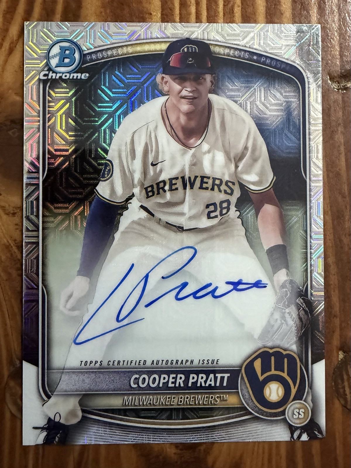 2025 Bowman Chrome – Mega Box Chrome Prospect Mojo Autographs Cooper Pratt…