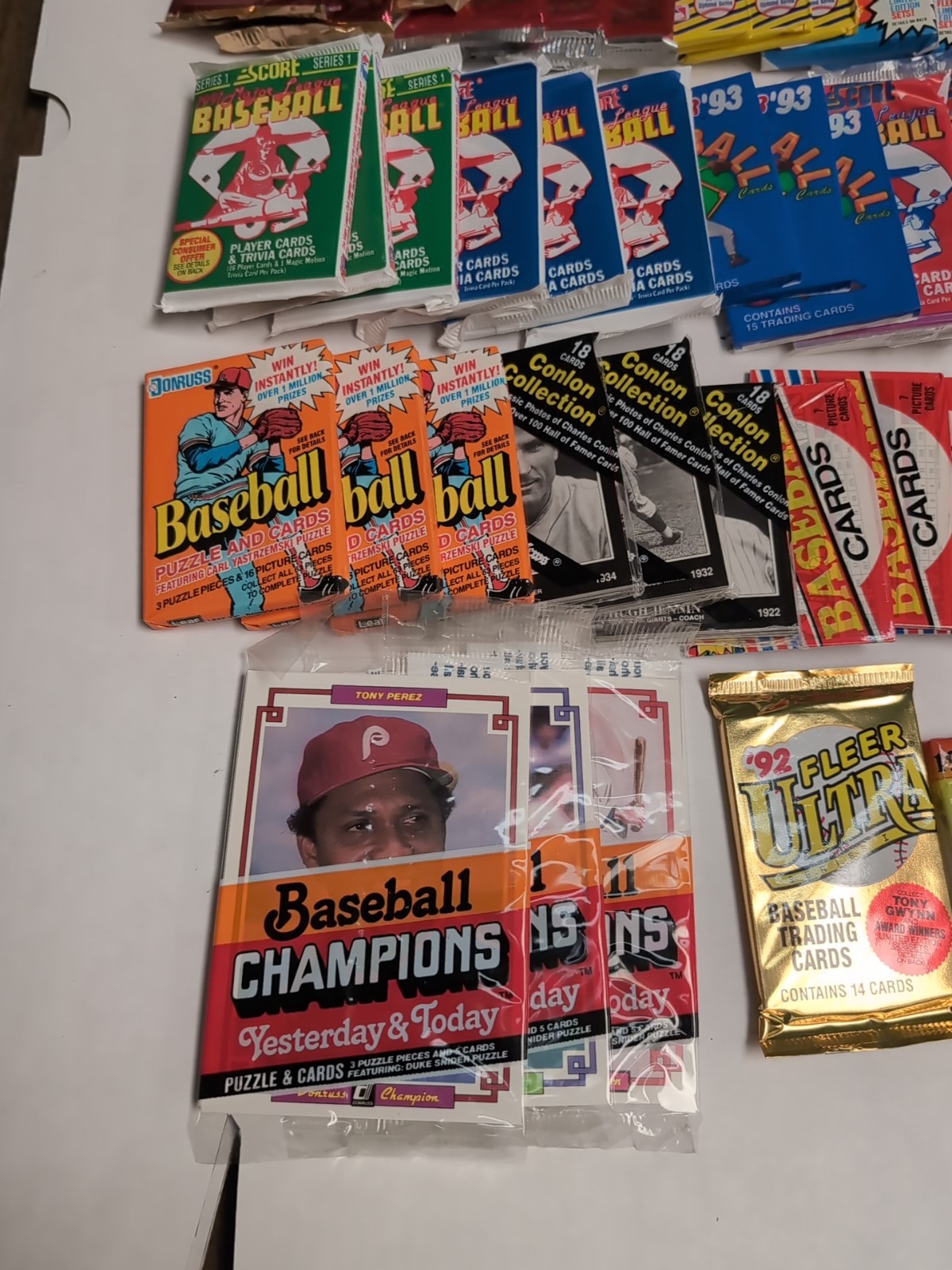 800 Baseball Cards In 60 Unopened Packs 1980’s & 1990’s Mint