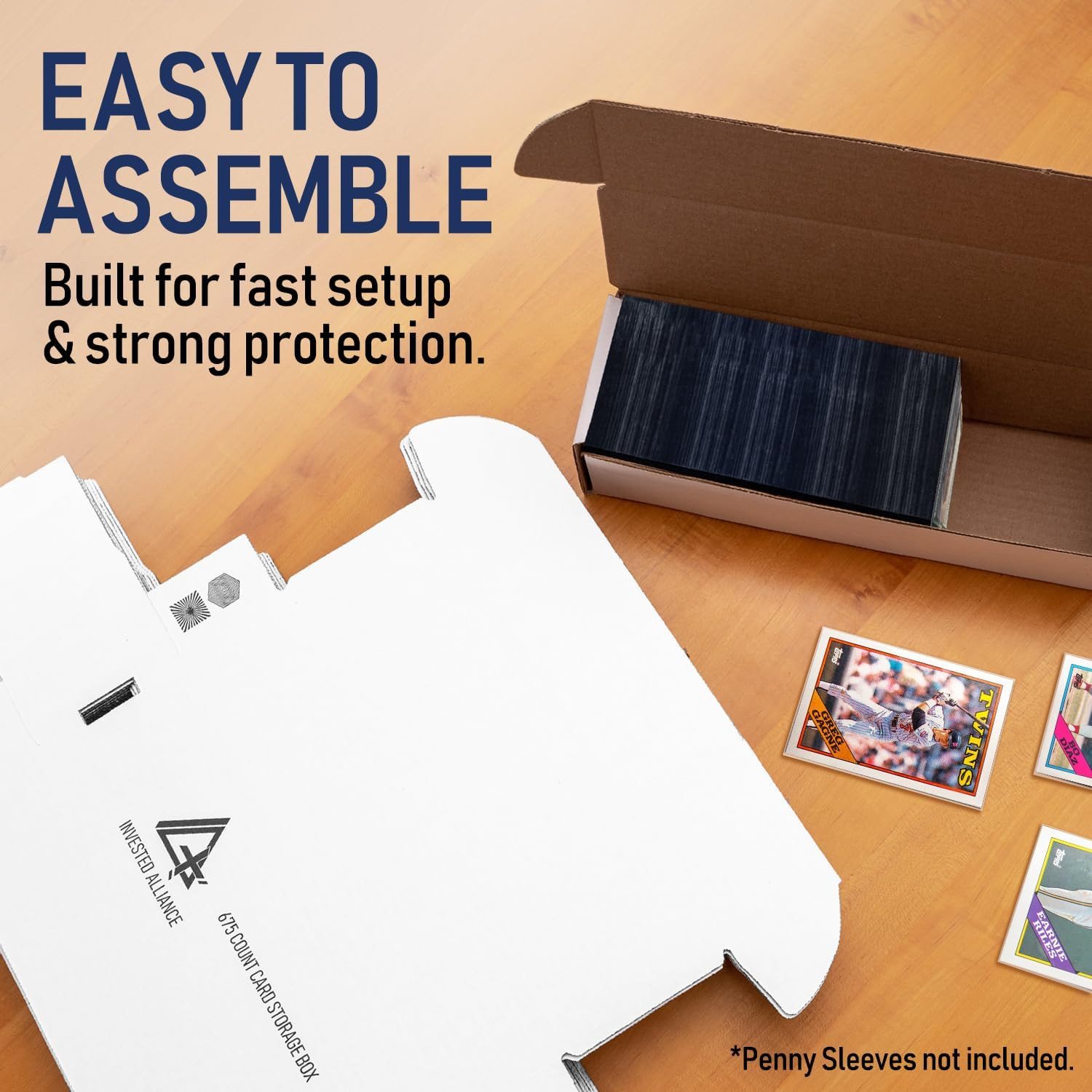 Premium Storage Box for Sports Trading Cards & Collectibles