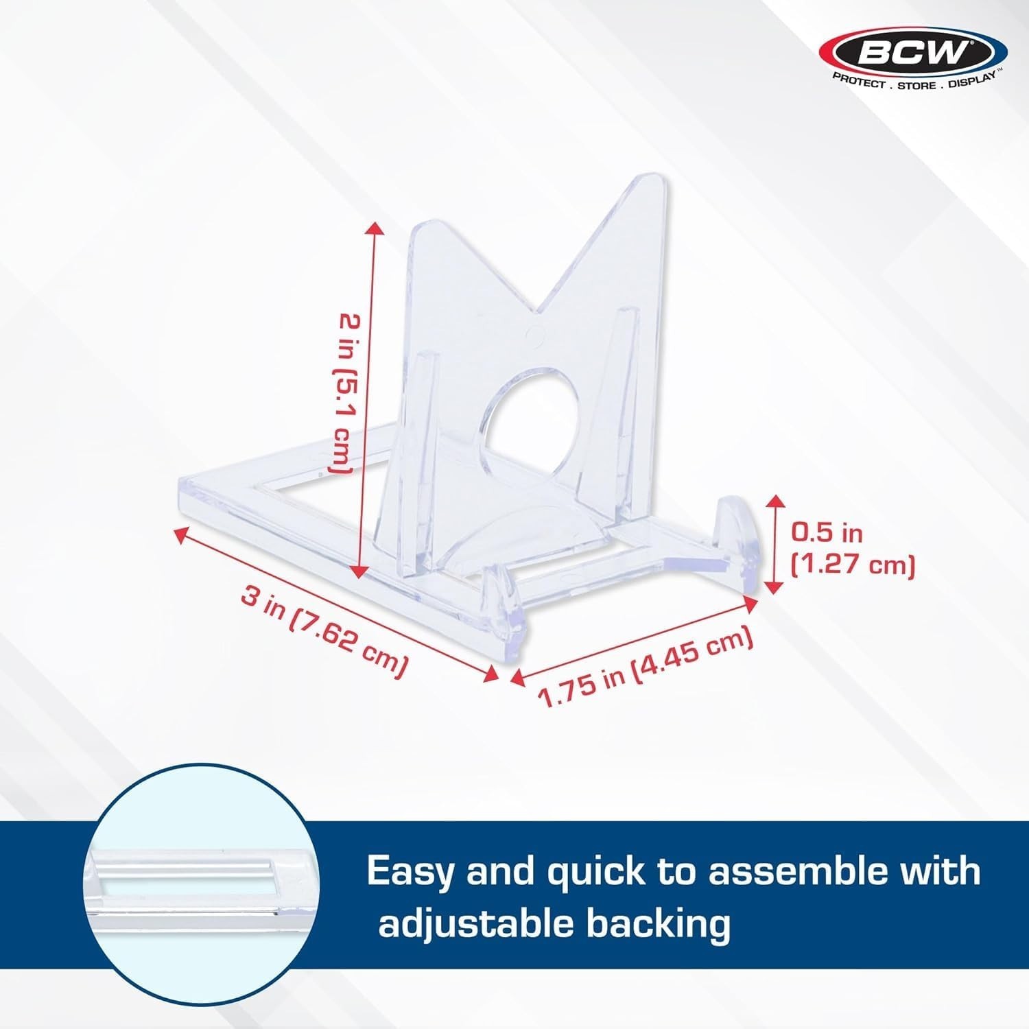 🚀 1 Piece x CW 2-Piece Clear Arcylic Card Display Stand Sports Card