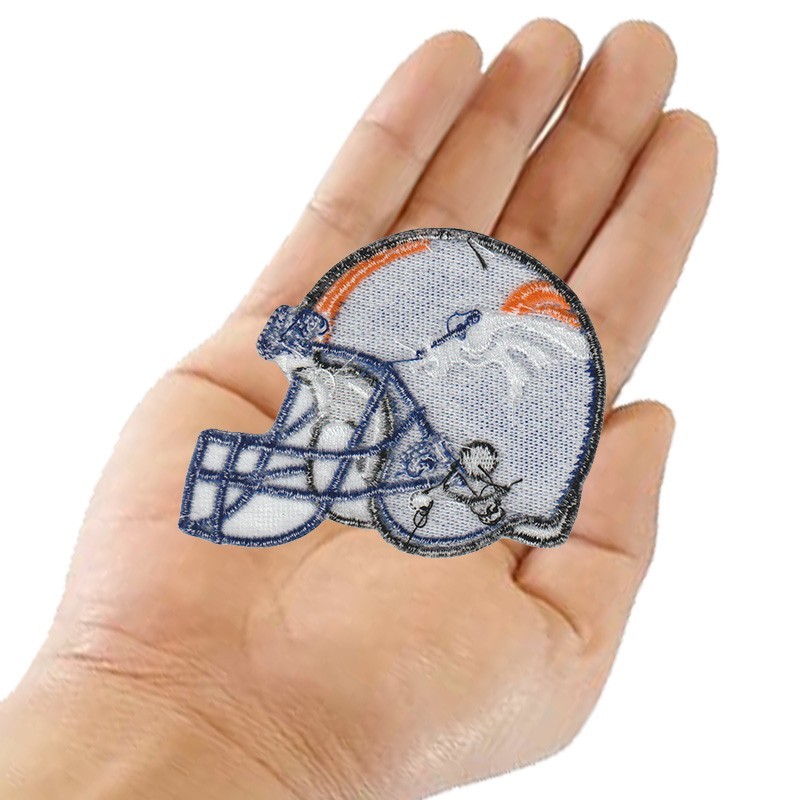 10 pcs Denver Broncos Helmet Logo Size 3.3 in x 2.5 in Sew Iron On Patches