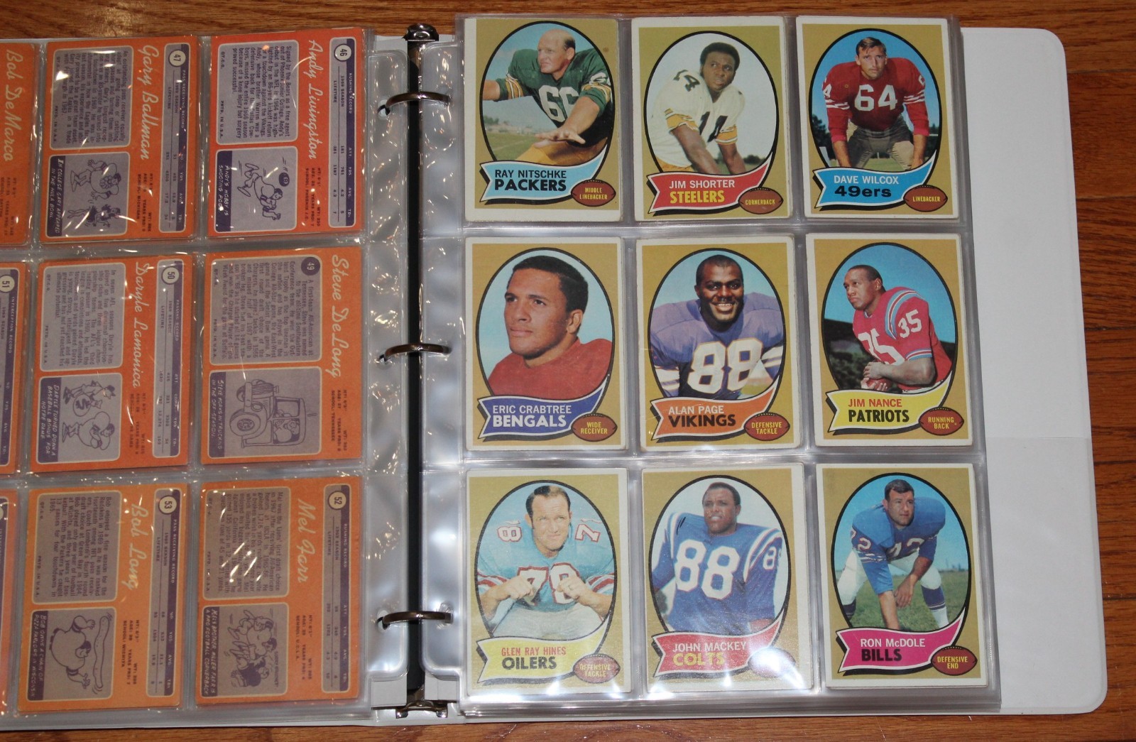 1970 Topps Football Card Partial Set Cards 1-263 160/263 LOADED WITH THE STARS