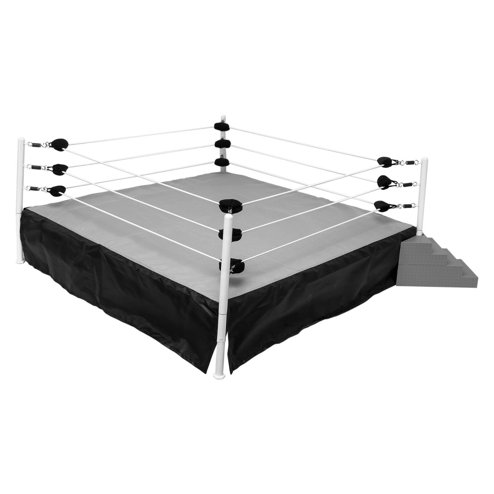 Wrestling Ring & Talking Wrestling Referee Figure for WWE & AEW Action Figures