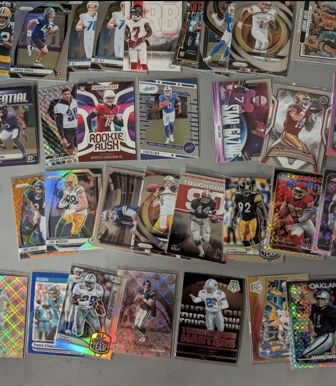 4O Color Inserts (20 Rookies) Football Lot 24-25 All Cards Including In Picture