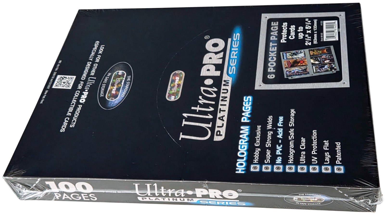 100 Ultra Pro 6-Pocket Platinum Card Pages Protectors Sports Gameday Sheets New