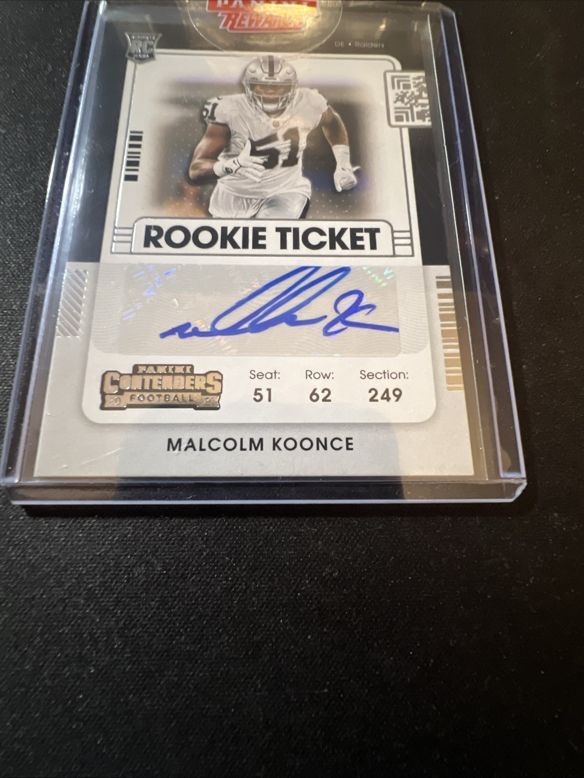 2021 Panini Contenders Malcolm Koonce RC Auto Sealed Riders🔥#184