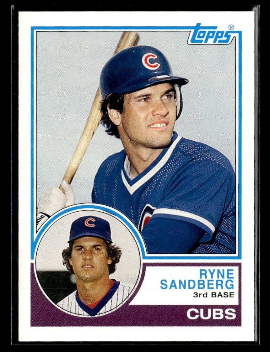 2006 Topps #24 Ryne Sandberg Rookie of the Week Card Chicago Cubs