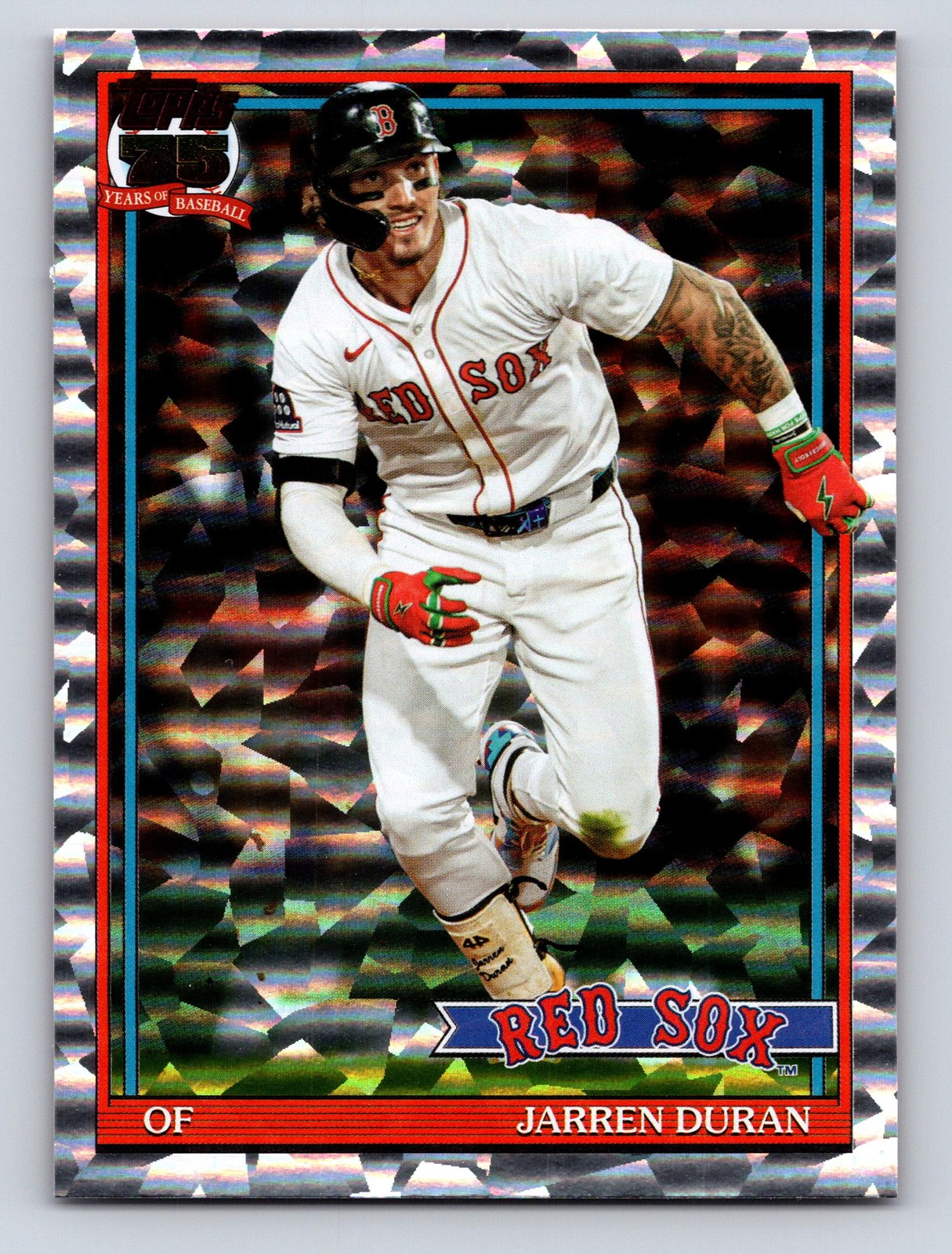 2026 Topps Series 2 Jarren Duran #91B2-35 Crackle Foil