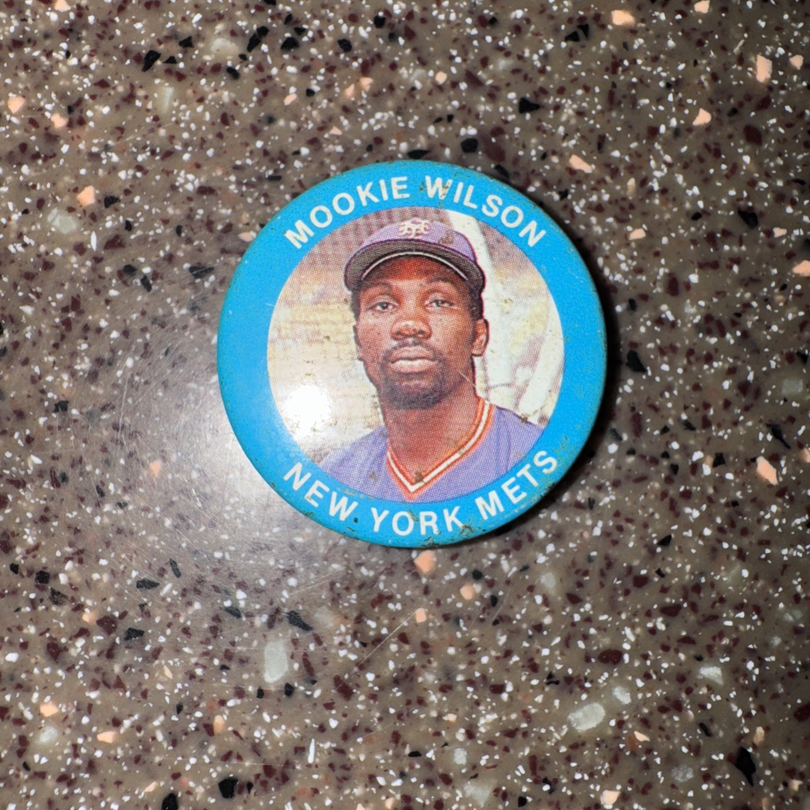 Mookie Wilson MLB NY Mets Button