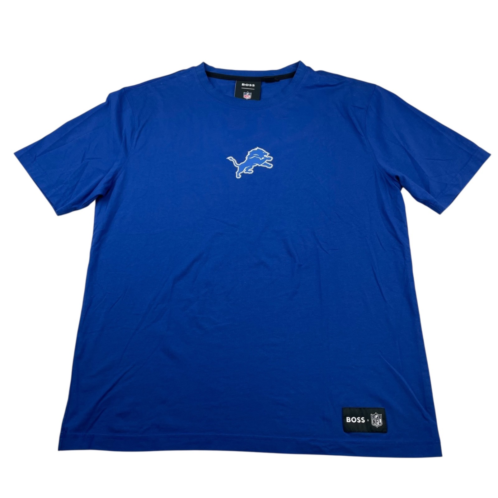 Hugo Boss x NFL Detroit Lions Men’s Double-Sided Crewneck T-Shirt Blue • Large