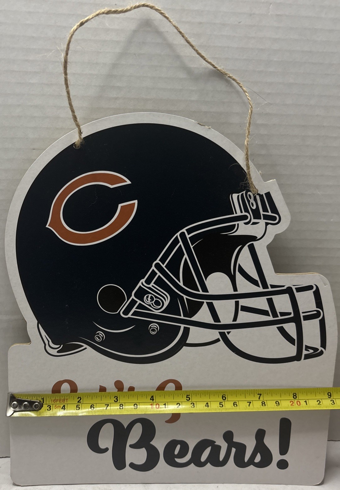 NFL Bears Sign—MRL Sports—”Let’s Go Bears!”—10.5”Hx9”L—NEW—SHIPS IN 24 HOURS—