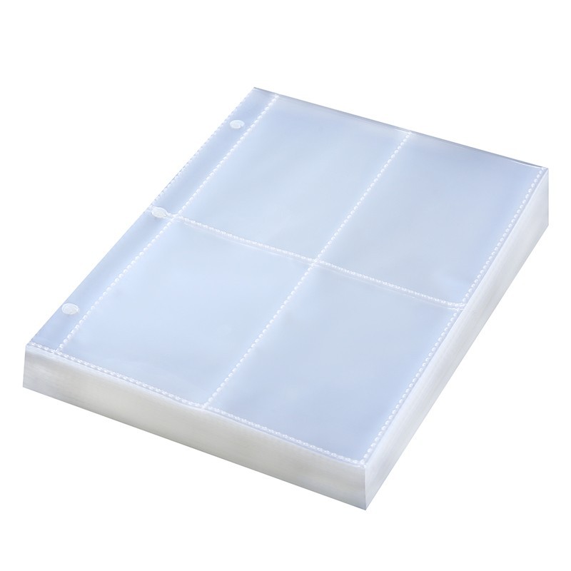Trading Card Album Binder Protector Page Sleeves 8 Pocket x 60 Sheets Baseball