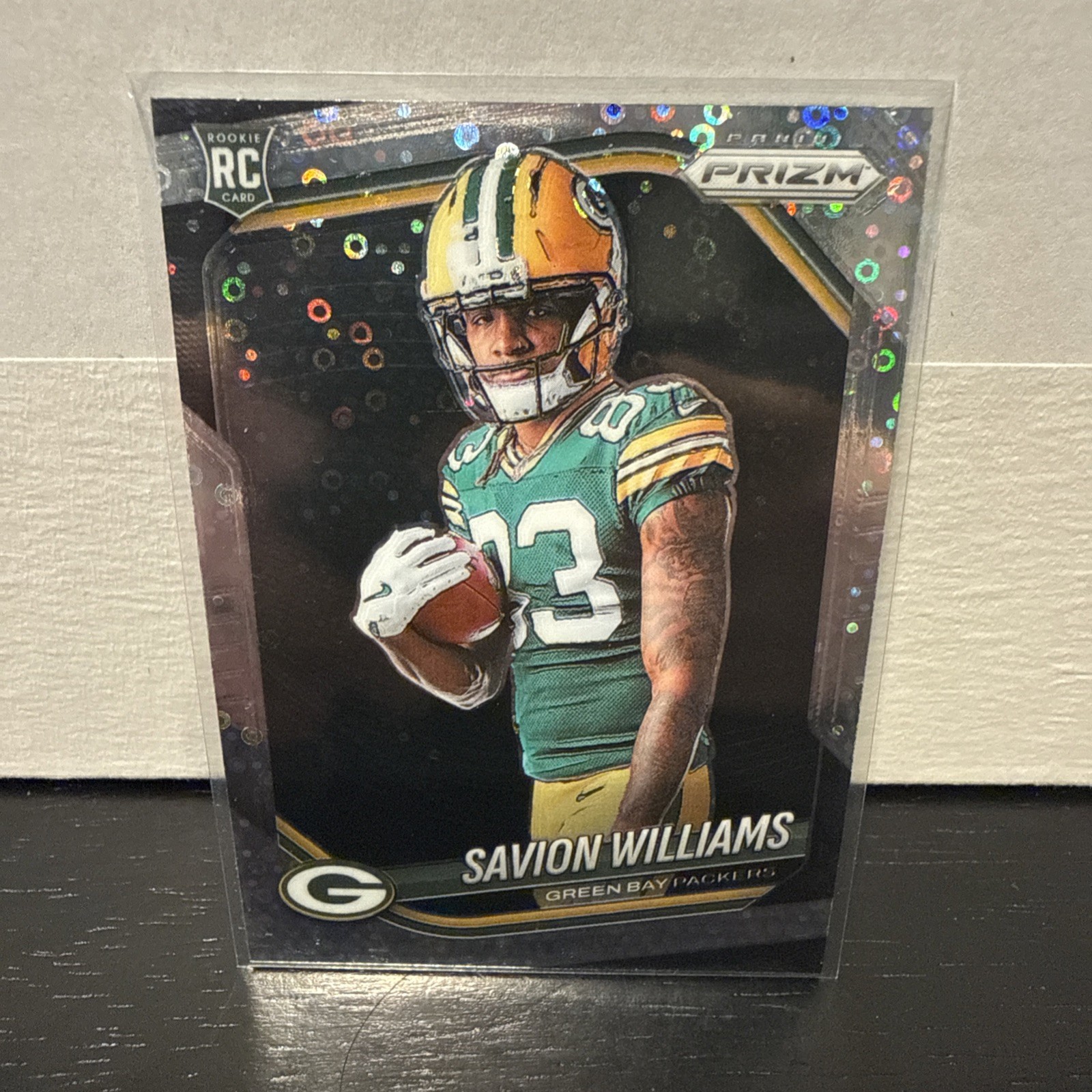 2025 Panini Savion Williams Packers #413 Disco Prizm Rookie Variation No Huddle
